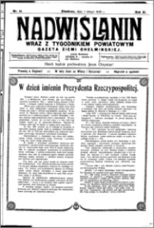 Nadwiślanin. Gazeta Ziemi Chełmińskiej, 1930.02.01 R. 12 nr 14