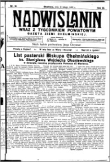 Nadwiślanin. Gazeta Ziemi Chełmińskiej, 1930.02.11 R. 12 nr 18