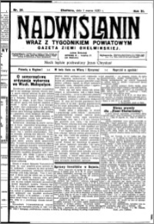 Nadwiślanin. Gazeta Ziemi Chełmińskiej, 1930.03.01 R. 12 nr 26