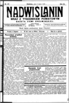 Nadwiślanin. Gazeta Ziemi Chełmińskiej, 1930.03.04 R. 12 nr 27