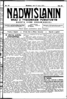 Nadwiślanin. Gazeta Ziemi Chełmińskiej, 1930.03.15 R. 12 nr 32