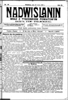 Nadwiślanin. Gazeta Ziemi Chełmińskiej, 1930.03.29 R. 12 nr 38