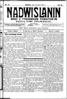 Nadwiślanin. Gazeta Ziemi Chełmińskiej, 1930.04.08 R. 12 nr 42