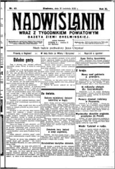 Nadwiślanin. Gazeta Ziemi Chełmińskiej, 1930.04.10 R. 12 nr 43