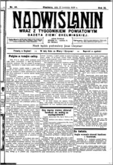 Nadwiślanin. Gazeta Ziemi Chełmińskiej, 1930.04.15 R. 12 nr 45