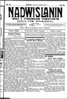 Nadwiślanin. Gazeta Ziemi Chełmińskiej, 1930.04.22 R. 12 nr 48
