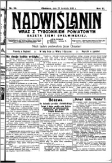 Nadwiślanin. Gazeta Ziemi Chełmińskiej, 1930.04.26 R. 12 nr 50