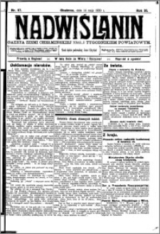 Nadwiślanin. Gazeta Ziemi Chełmińskiej, 1930.05.14 R. 12 nr 57