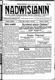 Nadwiślanin. Gazeta Ziemi Chełmińskiej, 1930.06.19 R. 12 nr 72