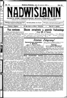 Nadwiślanin. Gazeta Ziemi Chełmińskiej, 1930.06.22 R. 12 nr 73