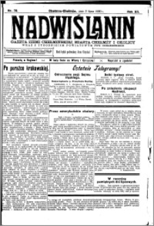 Nadwiślanin. Gazeta Ziemi Chełmińskiej, 1930.07.03 R. 12 nr 78