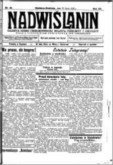 Nadwiślanin. Gazeta Ziemi Chełmińskiej, 1930.07.22 R. 12 nr 86