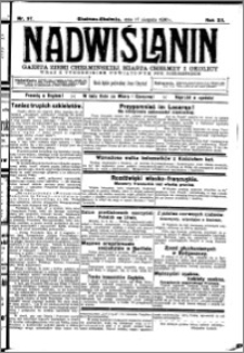 Nadwiślanin. Gazeta Ziemi Chełmińskiej, 1930.08.17 R. 12 nr 97