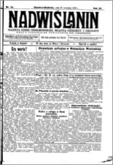 Nadwiślanin. Gazeta Ziemi Chełmińskiej, 1930.09.25 R. 12 nr 114