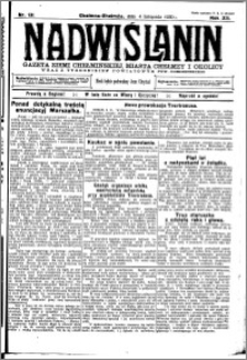 Nadwiślanin. Gazeta Ziemi Chełmińskiej, 1930.11.04 R. 12 nr 131