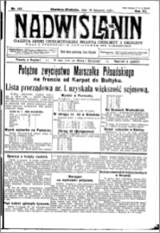 Nadwiślanin. Gazeta Ziemi Chełmińskiej, 1930.11.18 R. 12 nr 137