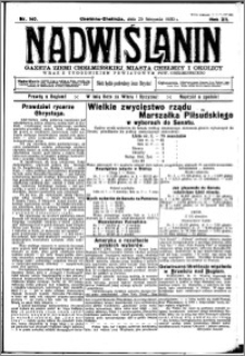 Nadwiślanin. Gazeta Ziemi Chełmińskiej, 1930.11.25 R. 12 nr 140