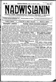 Nadwiślanin. Gazeta Ziemi Chełmińskiej, 1930.11.27 R. 12 nr 141