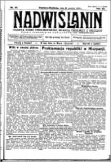 Nadwiślanin. Gazeta Ziemi Chełmińskiej, 1930.12.21 R. 12 nr 151