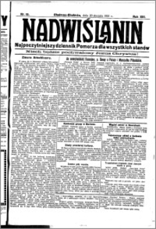 Nadwiślanin. Gazeta Ziemi Chełmińskiej, 1931.01.20 R. 13 nr 15
