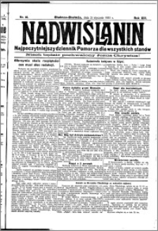 Nadwiślanin. Gazeta Ziemi Chełmińskiej, 1931.01.21 R. 13 nr 16