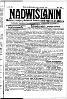 Nadwiślanin. Gazeta Ziemi Chełmińskiej, 1931.01.25 R. 13 nr 20