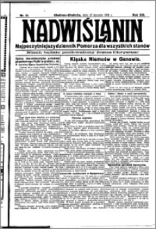 Nadwiślanin. Gazeta Ziemi Chełmińskiej, 1931.01.27 R. 13 nr 21