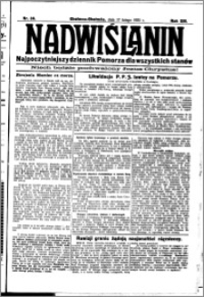 Nadwiślanin. Gazeta Ziemi Chełmińskiej, 1931.02.17 R. 13 nr 38