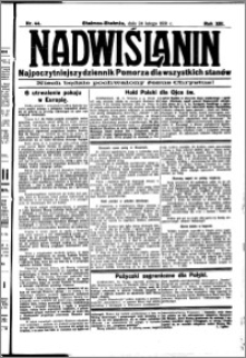 Nadwiślanin. Gazeta Ziemi Chełmińskiej, 1931.02.24 R. 13 nr 44