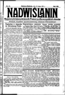 Nadwiślanin. Gazeta Ziemi Chełmińskiej, 1931.02.25 R. 13 nr 45