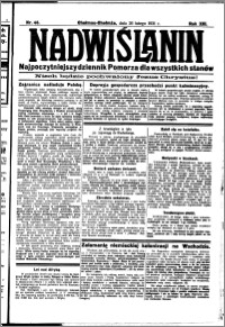 Nadwiślanin. Gazeta Ziemi Chełmińskiej, 1931.02.26 R. 13 nr 46