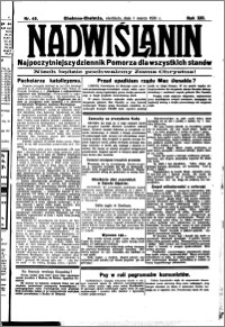 Nadwiślanin. Gazeta Ziemi Chełmińskiej, 1931.03.01 R. 13 nr 49