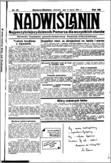 Nadwiślanin. Gazeta Ziemi Chełmińskiej, 1931.03.08 R. 13 nr 55