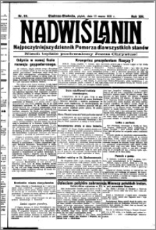 Nadwiślanin. Gazeta Ziemi Chełmińskiej, 1931.03.13 R. 13 nr 59