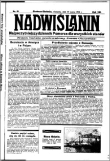 Nadwiślanin. Gazeta Ziemi Chełmińskiej, 1931.03.15 R. 13 nr 61