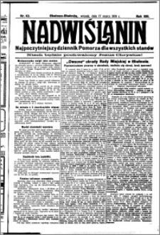 Nadwiślanin. Gazeta Ziemi Chełmińskiej, 1931.03.17 R. 13 nr 62