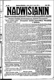 Nadwiślanin. Gazeta Ziemi Chełmińskiej, 1931.03.21 R. 13 nr 66