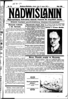 Nadwiślanin. Gazeta Ziemi Chełmińskiej, 1931.03.31 R. 13 nr 74
