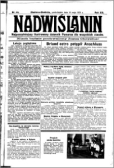 Nadwiślanin. Gazeta Ziemi Chełmińskiej, 1931.05.18 R. 13 nr 114