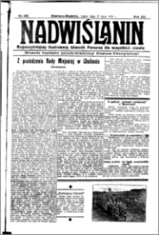 Nadwiślanin. Gazeta Ziemi Chełmińskiej, 1931.07.17 R. 13 nr 162