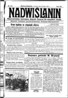 Nadwiślanin. Gazeta Ziemi Chełmińskiej, 1931.07.30 R. 13 nr 173