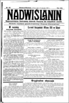 Nadwiślanin. Gazeta Ziemi Chełmińskiej, 1931.08.15 R. 13 nr 187