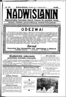 Nadwiślanin. Gazeta Ziemi Chełmińskiej, 1931.11.01 R. 13 nr 253