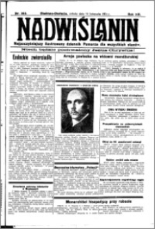 Nadwiślanin. Gazeta Ziemi Chełmińskiej, 1931.11.14 R. 13 nr 263
