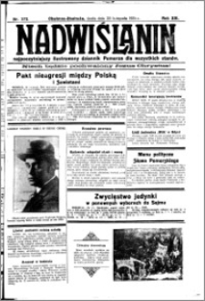 Nadwiślanin. Gazeta Ziemi Chełmińskiej, 1931.11.25 R. 13 nr 272