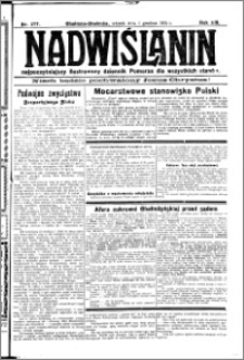 Nadwiślanin. Gazeta Ziemi Chełmińskiej, 1931.12.01 R. 13 nr 277
