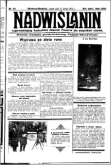 Nadwiślanin. Gazeta Ziemi Chełmińskiej, 1932.02.12 R. 14 nr 33