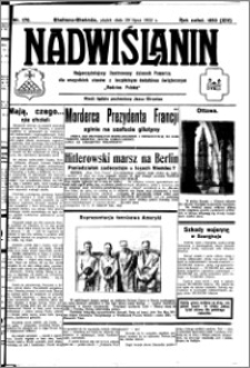 Nadwiślanin. Gazeta Ziemi Chełmińskiej, 1932.07.29 R. 14 nr 170
