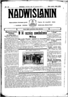Nadwiślanin. Gazeta Ziemi Chełmińskiej, 1933.04.23 R. 15 nr 49
