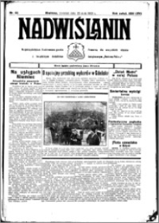 Nadwiślanin. Gazeta Ziemi Chełmińskiej, 1933.05.25 R. 15 nr 62